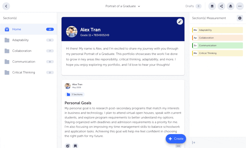Student Assessment with Competencies